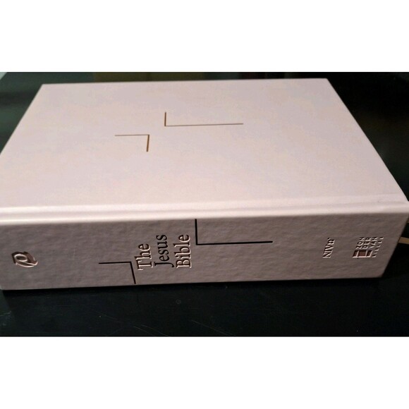 The Jesus Bible NIV Edition Zondervan Bibles Leathersoft over Board, Pink - Picture 3 of 11